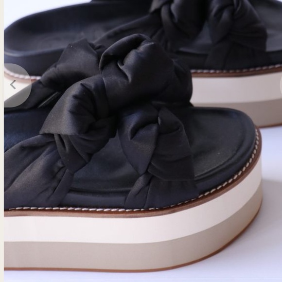 Ganni Knotted Platform - Black size 41/ US 11 - Picture 7 of 11